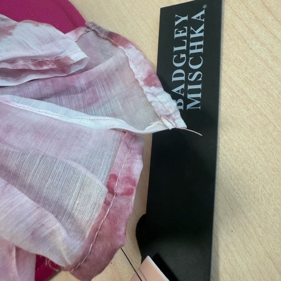 Badgley Mischka Vibrant Red and Pink Hat - Picture 11 of 14